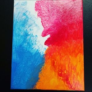 "Fire & Smoke" Original art: Acrylic & Guauche